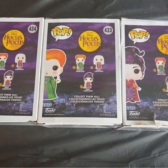 Funko POP Hocus Pocus 2018 First Edition Spirit Halloween Set BOX DAMAGE - Picture 2 of 5